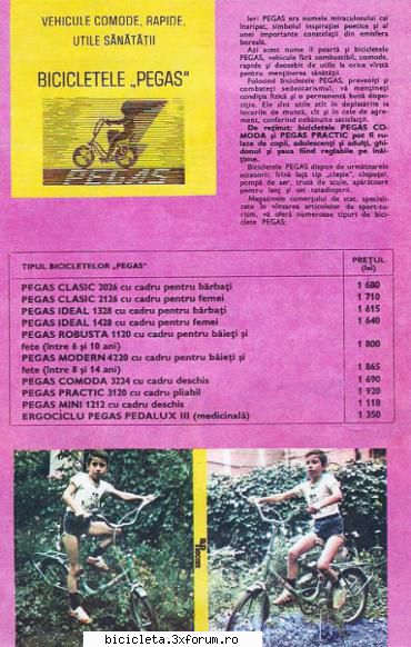 reclame biciclete pegas