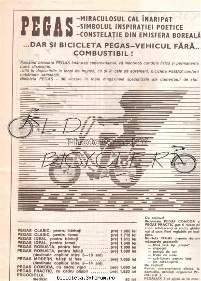 reclame biciclete pegas