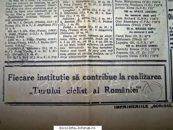 ziare vechi continut ciclist 1946