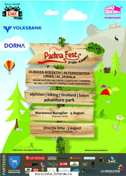 padina fest 2013 - 31 iulie / 4 august andrew va invita