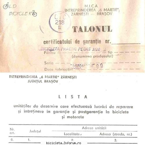 certificat de garantie pegas practic unitatilor de deservire care efectueaza lucrari de reparare si