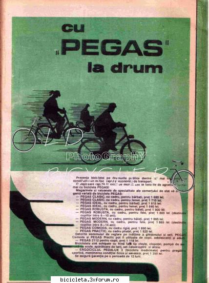6 reclame biciclete pegas